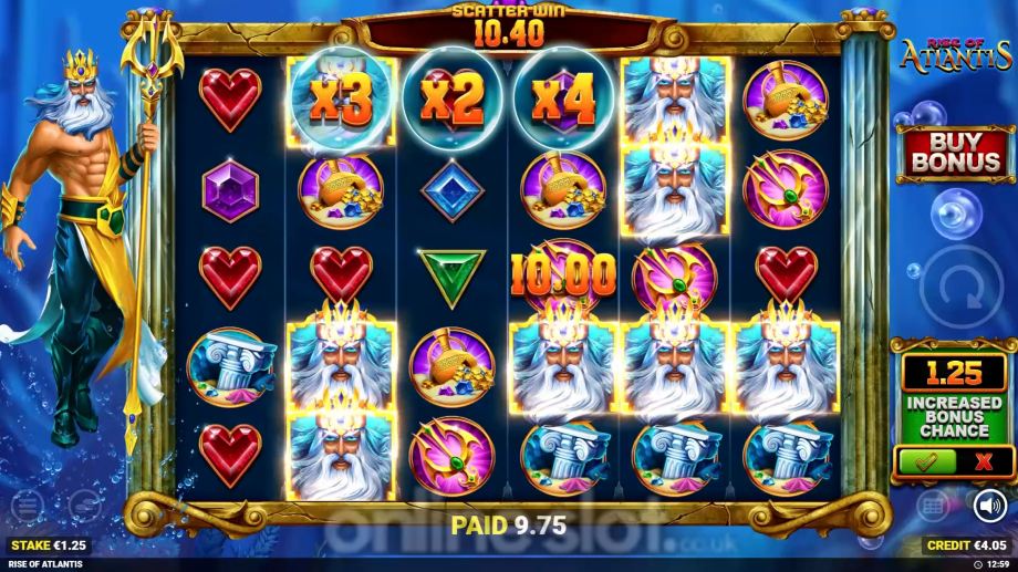 rise of atlantis slot base game