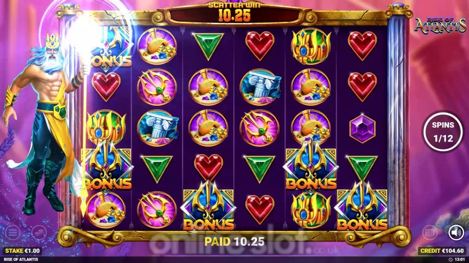 rise of atlantis slot free spins