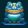 secret city gold slot frog statue symbol