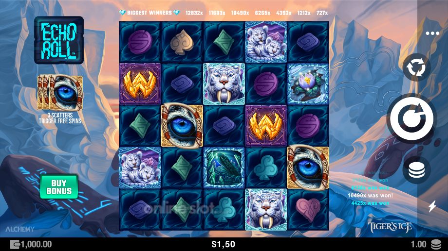 tigers ice slot base game