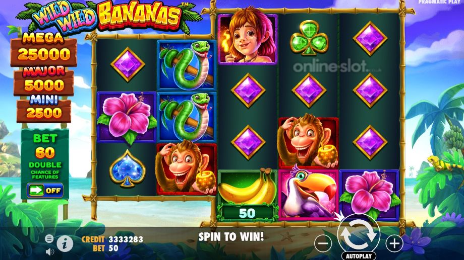 wild wild bananas slot base game