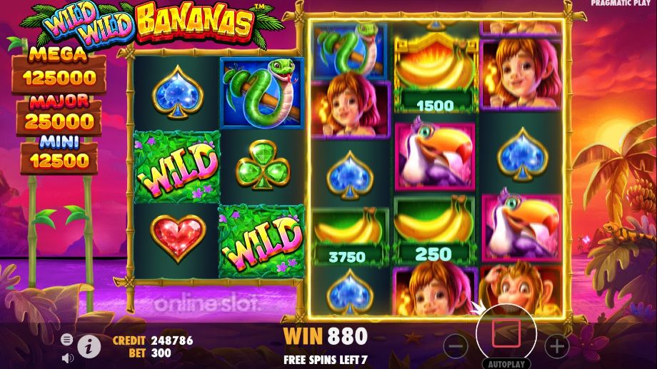 wild wild bananas slot free spins feature