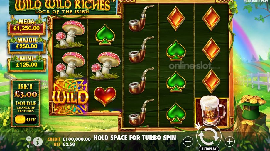 wild wild riches slot base game