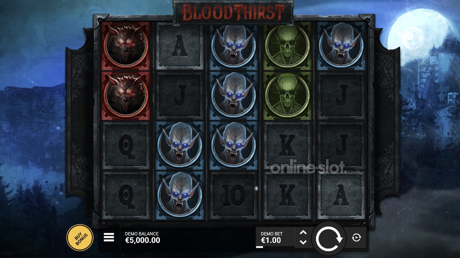 bloodthirst slot base game