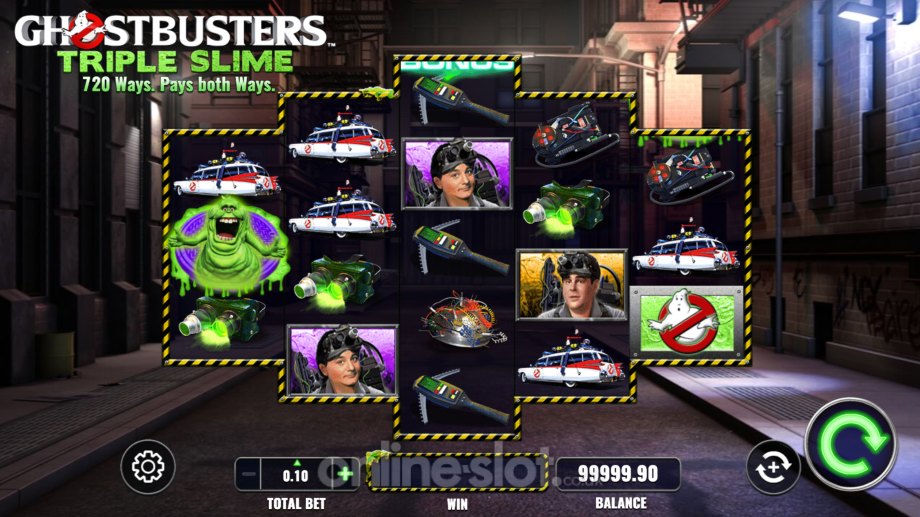 ghostbusters triple slime slot base game