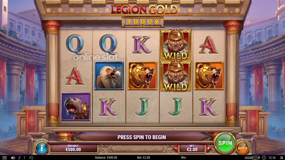 legion gold slot base game