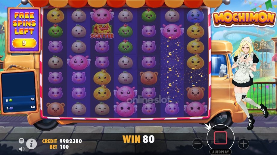 mochimon slot free spins feature