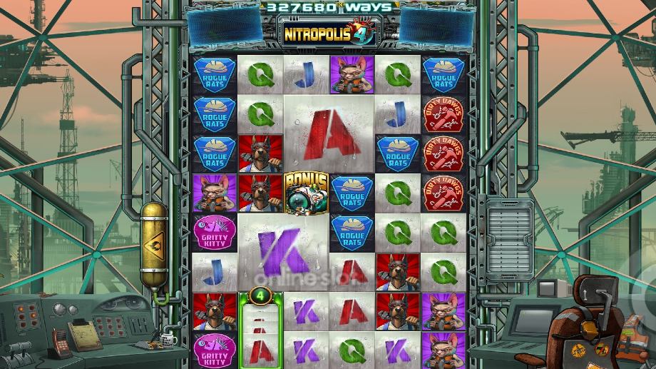nitropolis 4 slot avalanche feature