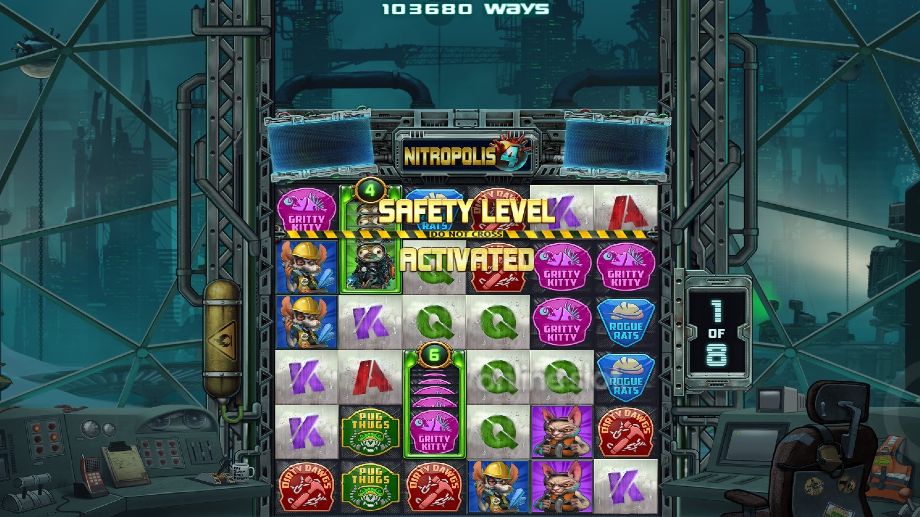 nitropolis 4 slot bonus game feature