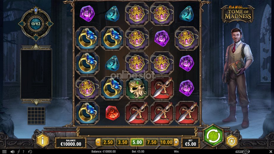 rich wilde and the tome of madness slot base game