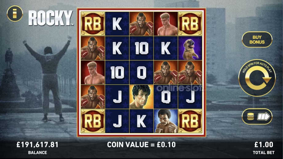 rocky slot base game