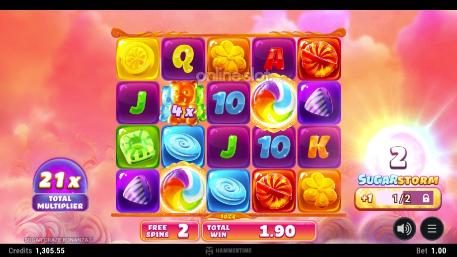 sugar craze bonanza slot free spins feature