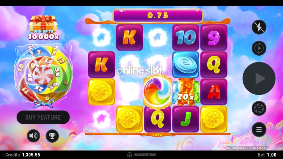 sugar craze bonanza slot multiplier feature