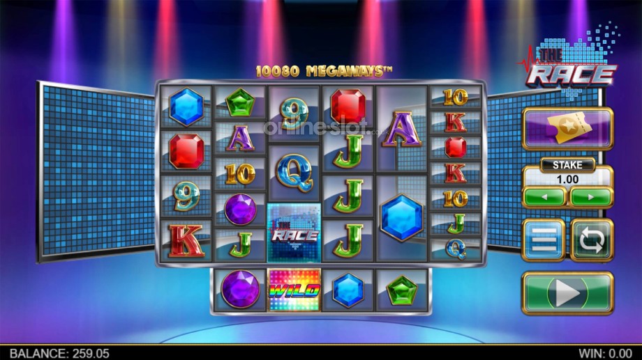 the race megaways slot base game