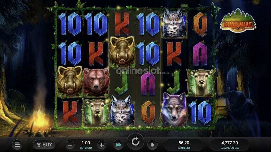 wild hike slot base game