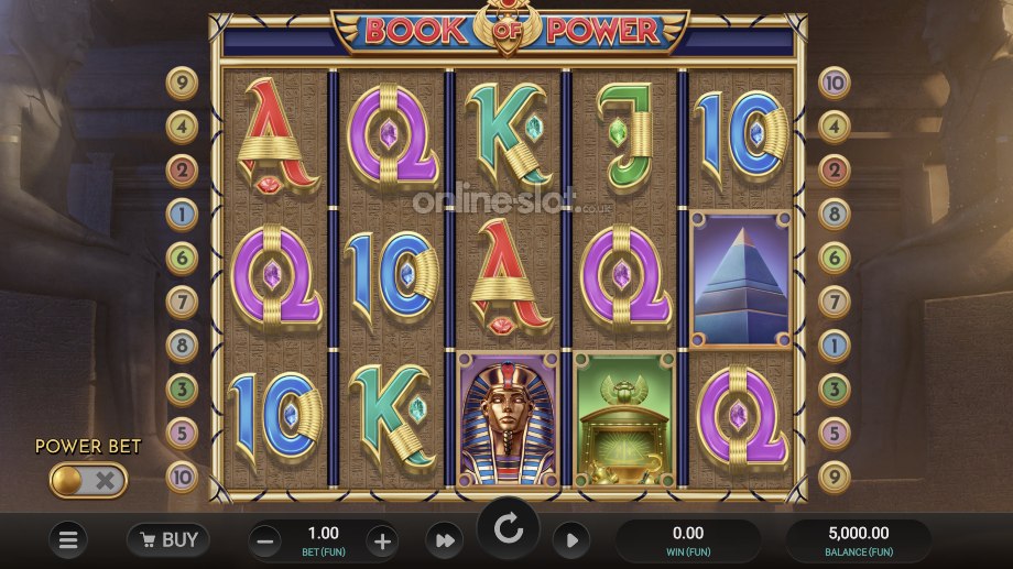 book of power slot base game