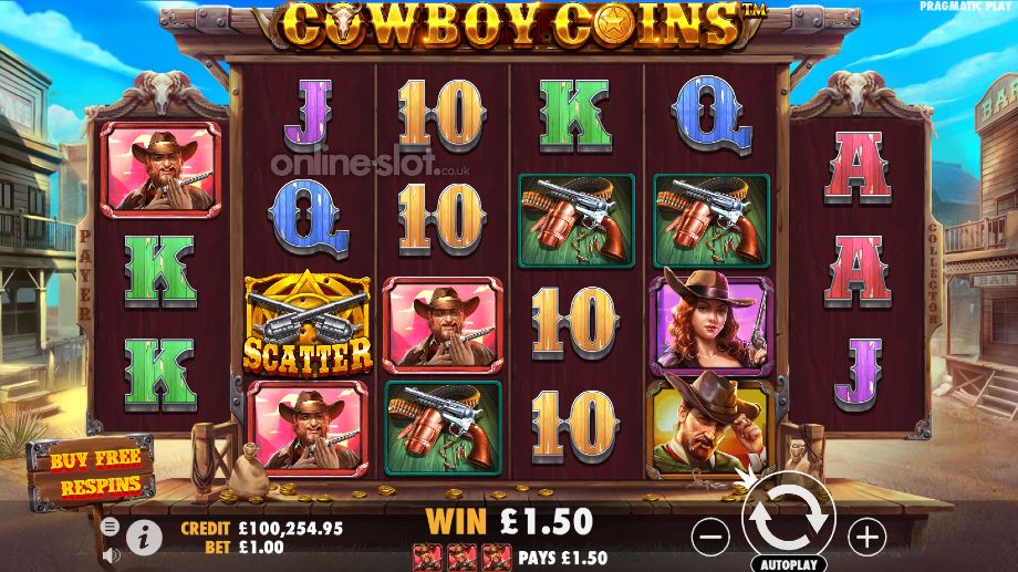 cowboy coins slot base game