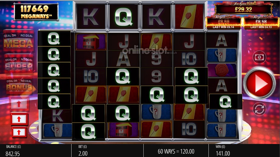 deal or no deal megaways slot base game