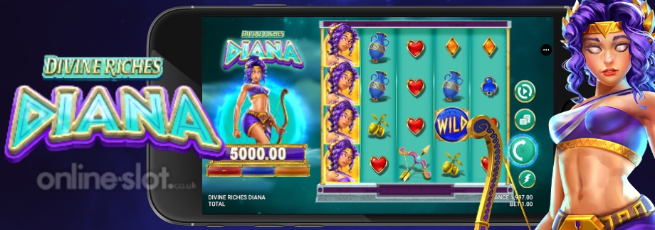 divine riches diana mobile slot