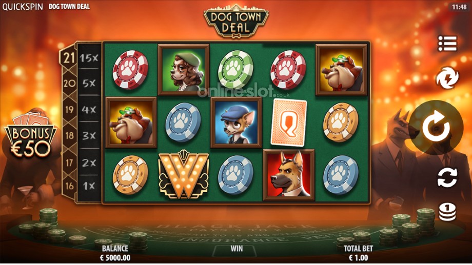 dog town deal slot base game