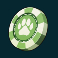dog town deal slot green casino chip symbol