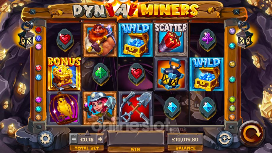 dyn a miners slot base game