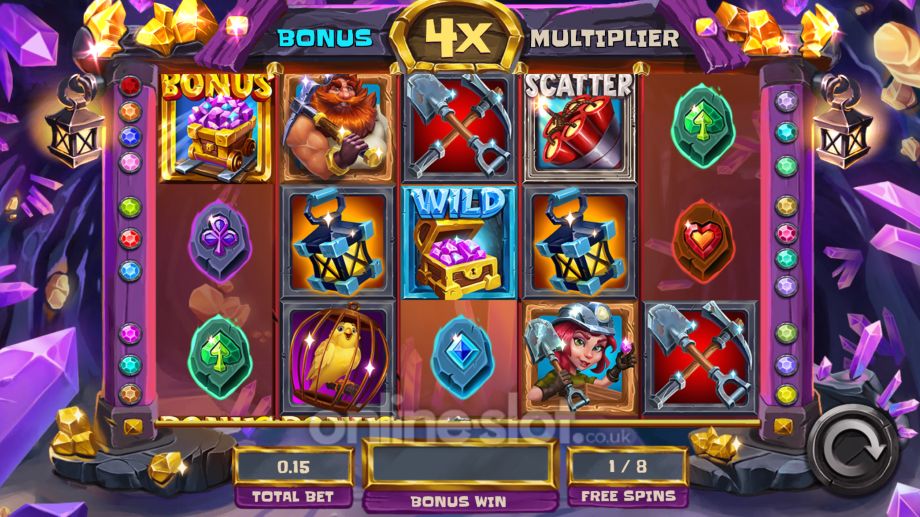 dyn a miners slot free spins