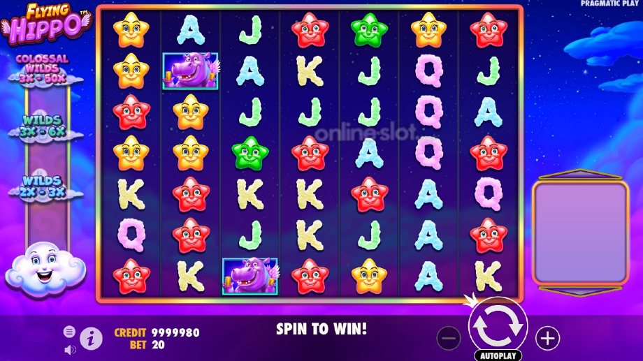 flying hippo slot base game