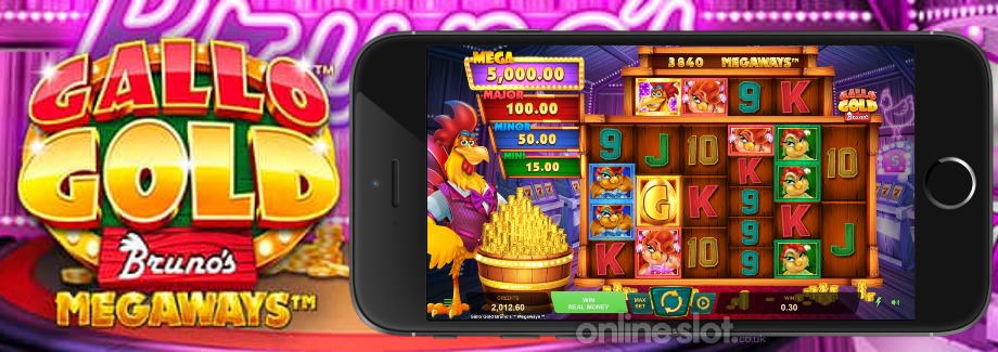 gallo gold brunos megaways mobile slot