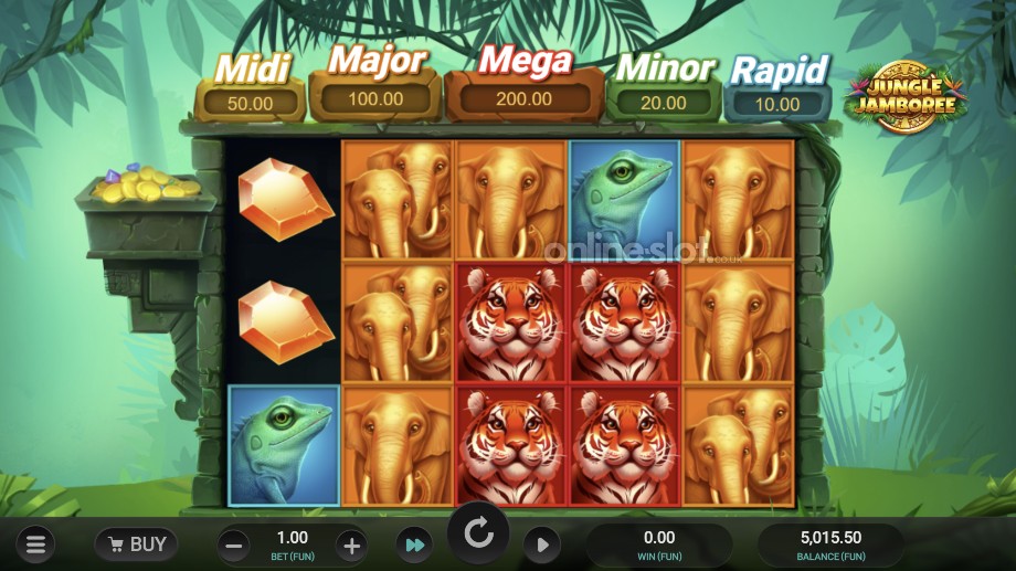 jungle jamboree slot base game