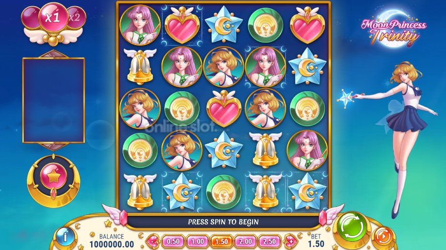 moon princess trinity slot base game