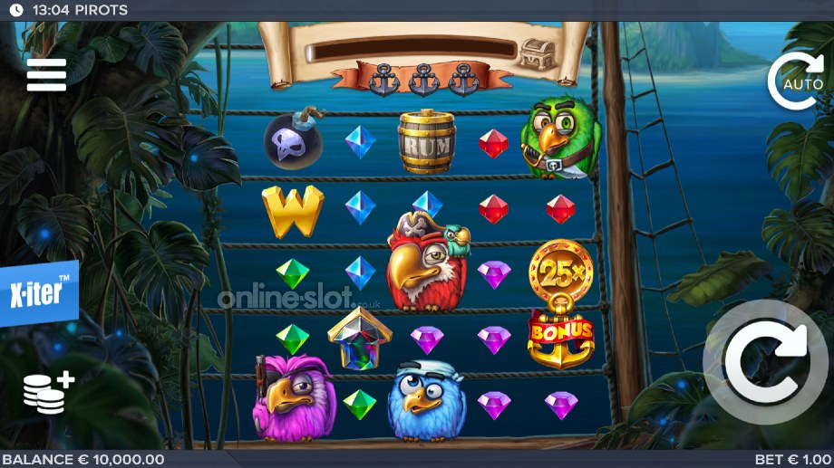 pirots slot base game