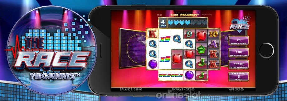 the race megaways mobile slot