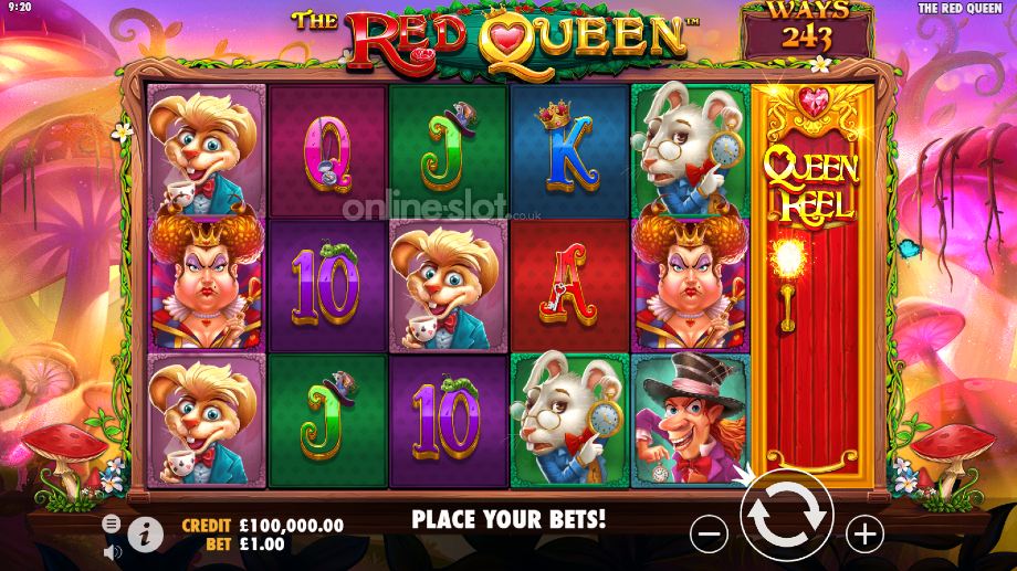 the red queen slot base game