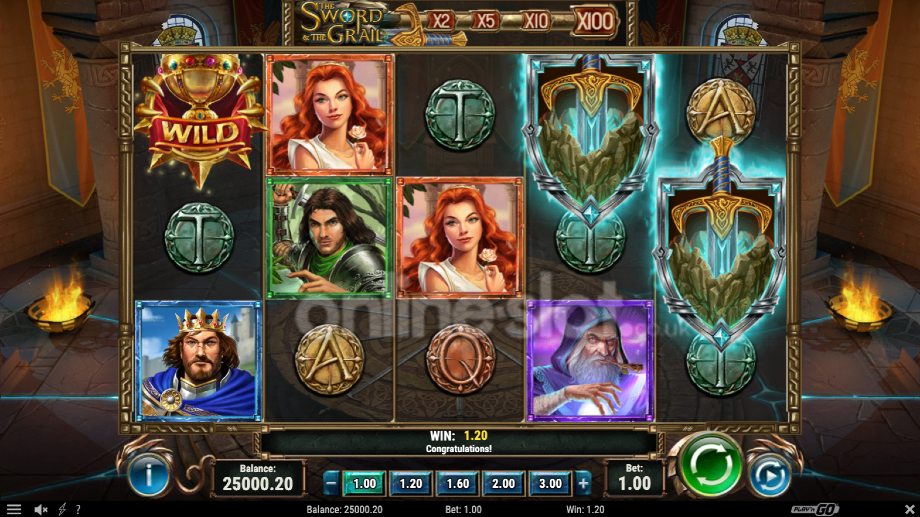 the sword and the grail slot base game