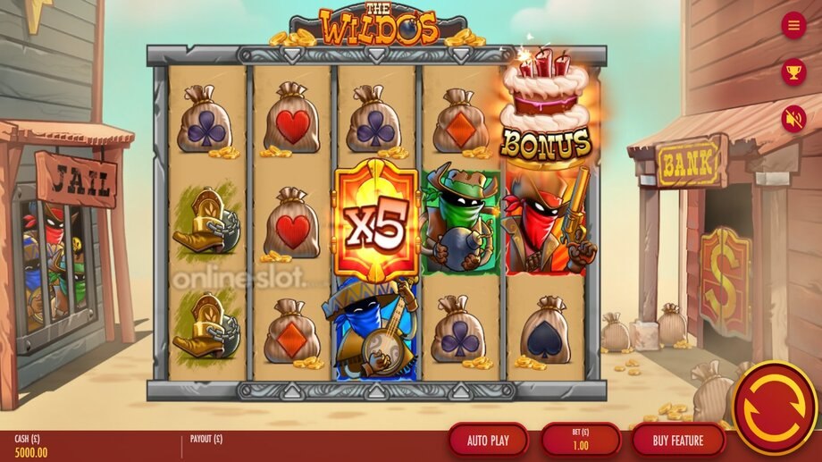 the wildos slot base game