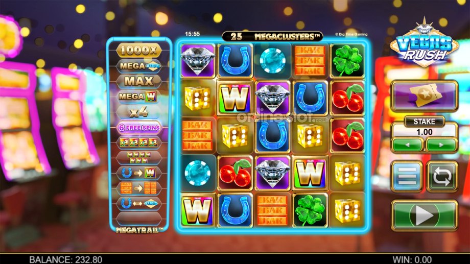 vegas rush slot base game