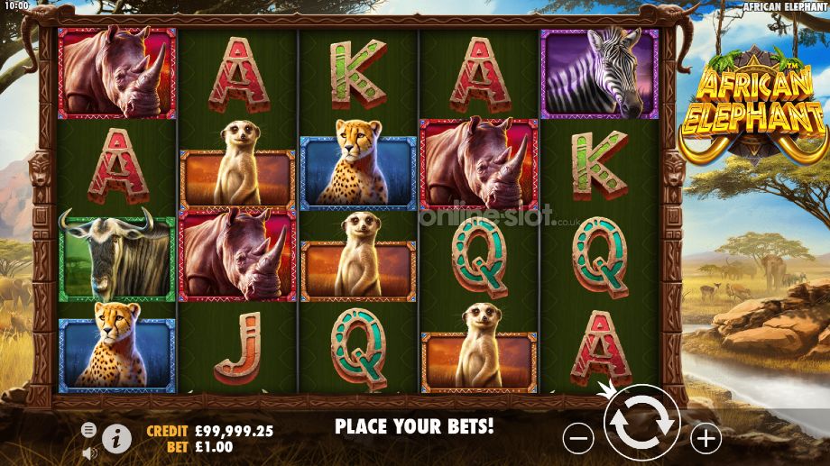 african elephant slot base game