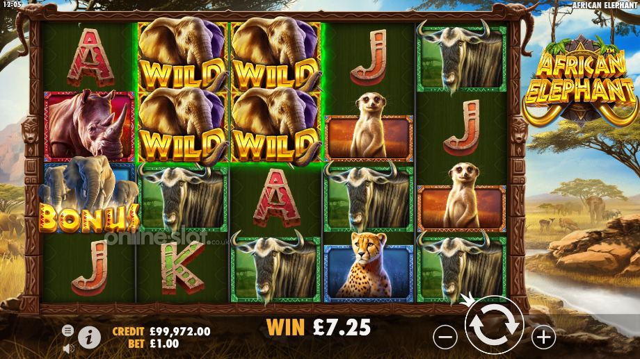 african elephant slot wild shape feature