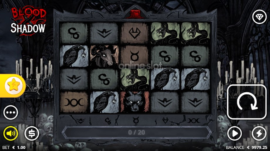blood and shadow slot base game