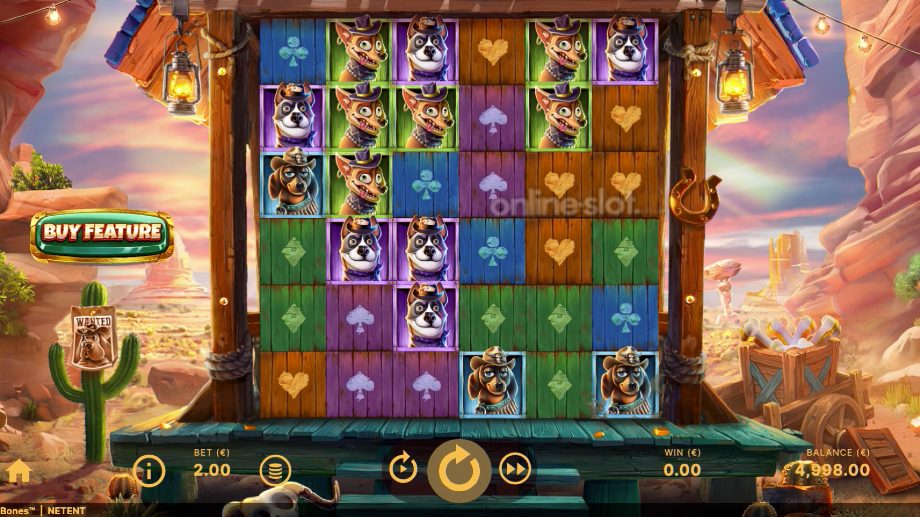 busters bones slot base game