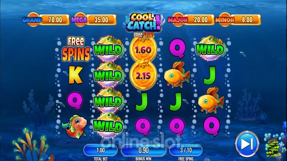 cool catch slot free spins