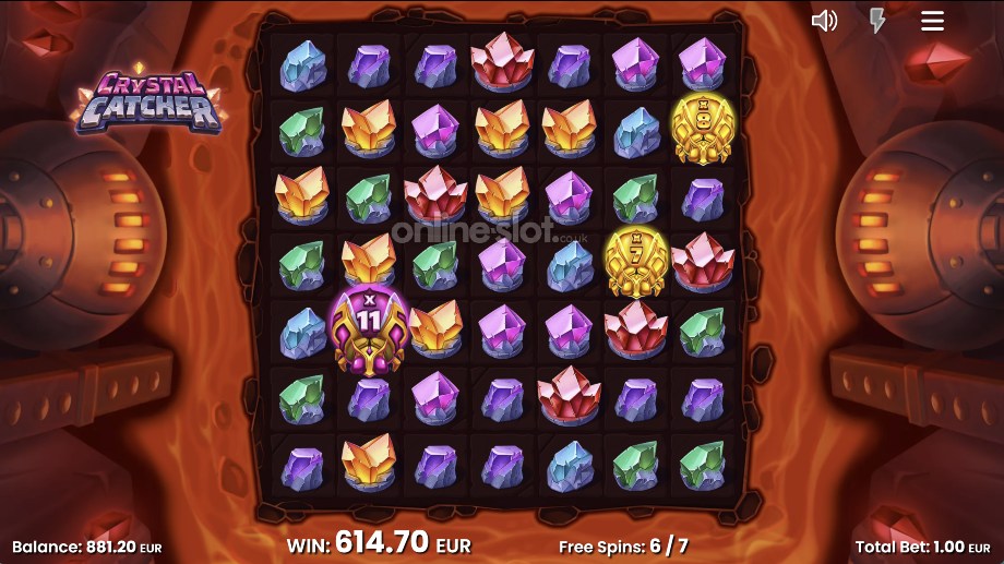 crystal catcher slot free games feature