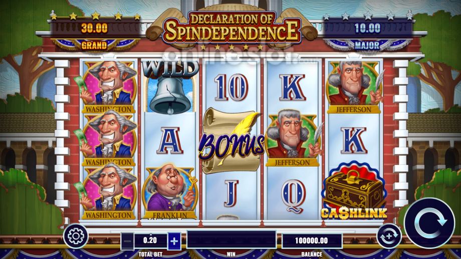 declaration of spindependence slot base game