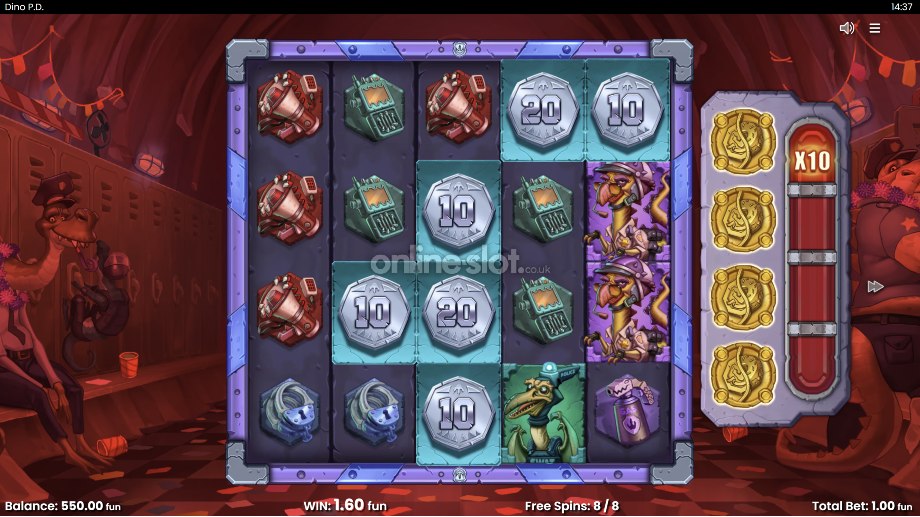 dino pd slot free spins feature