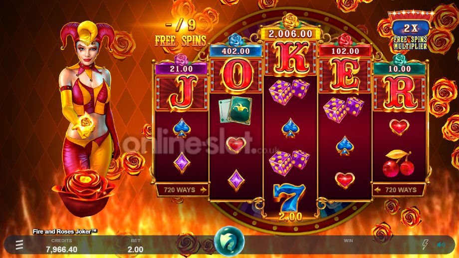 fire and roses joker slot free spins
