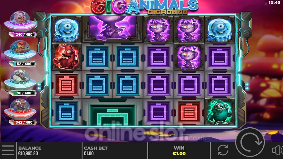 giganimals gigablox slot base game