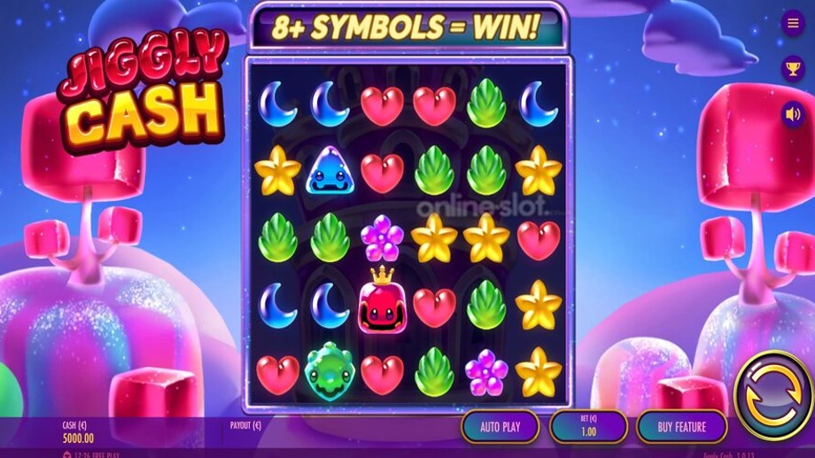 jiggly cash slot base game