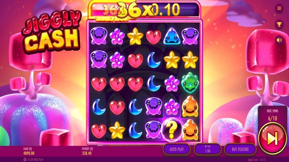 jiggly cash slot free spins feature