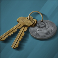 kiss my chainsaw slot car keys symbol